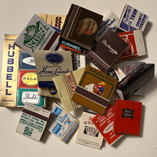 Vintage advertising matchbooks - vintage,